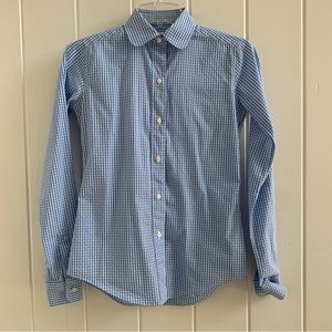 Ann Mashburn Pinhole Gingham Oxford Shirt | XS